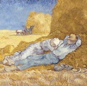 van Gogh: The Siesta (after Millet)