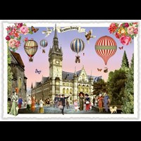 Städte-Postkarte, Braunschweig, Rathaus (Quer)