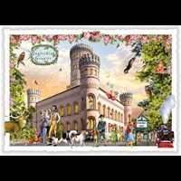 Städte-Postkarte, Sellin, Jagdschloss Granitz (Quer)