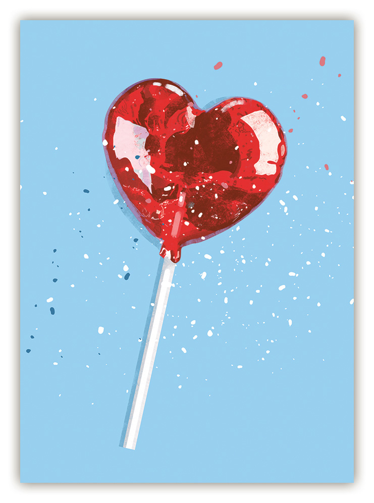Heart-shaped lollipop, o.T. (hoch)