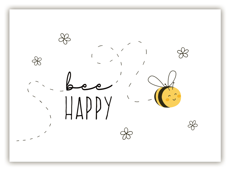 bee Happy (quer)
