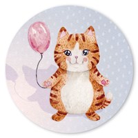 Katze mit Ballon (o.T.)