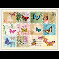 Briefmarken Schmetterlinge (o.T.) (Quer)
