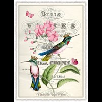 Blumen mit Kolibris (o.T.) (Hoch)