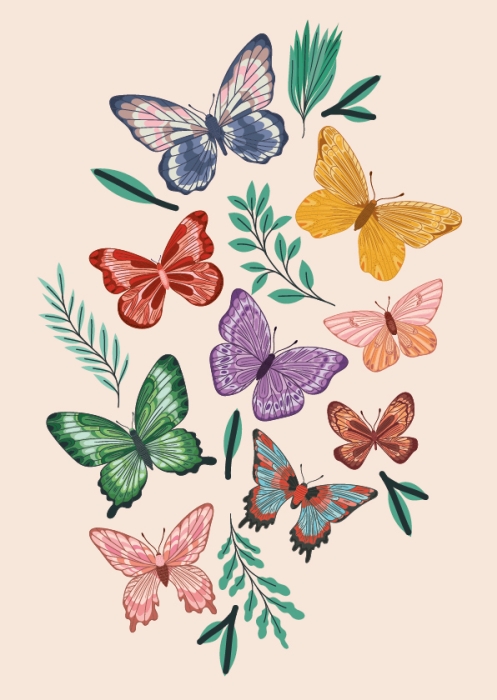 Schmetterlinge (Hoch)