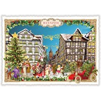 Städte-Postkarte, Weihnachten, Hannover, Altstadt (Quer)